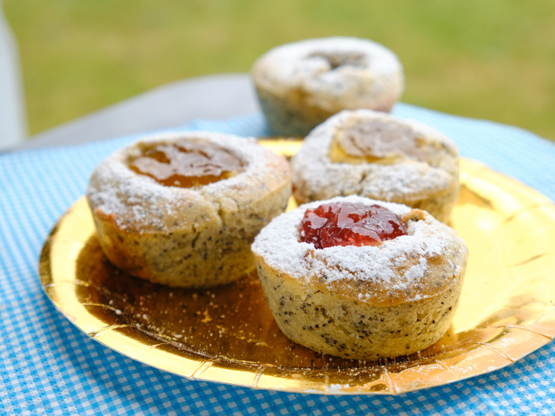 Saftige Zitronen-Mohn-Muffins mit Marmelade – Living in a Box