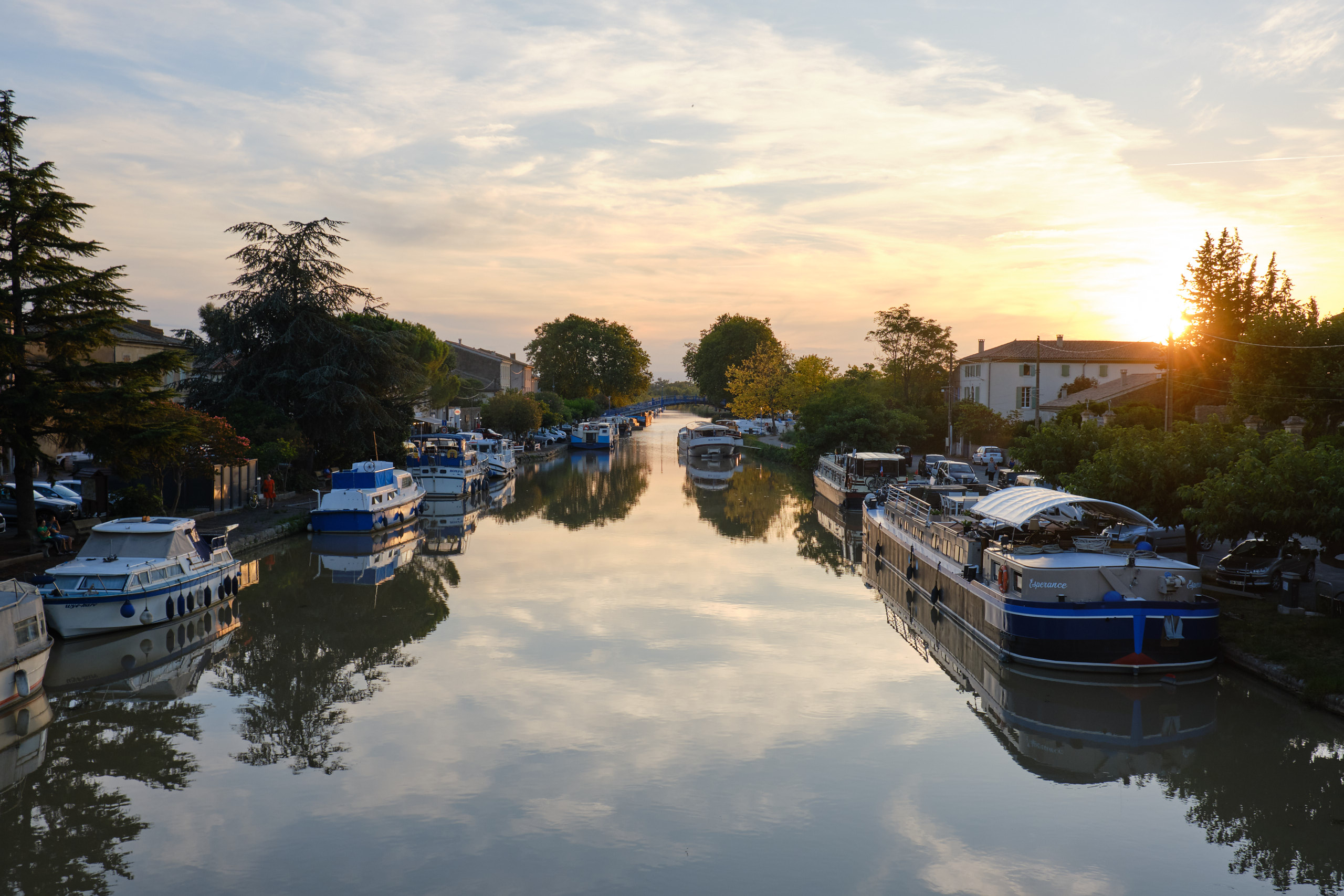 Canal du midi Wohnmobil Stellplatz Homps