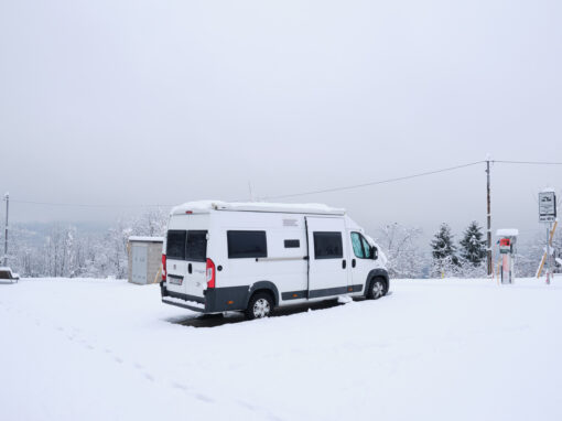 Wohnmobil Wintercamping in Italien
